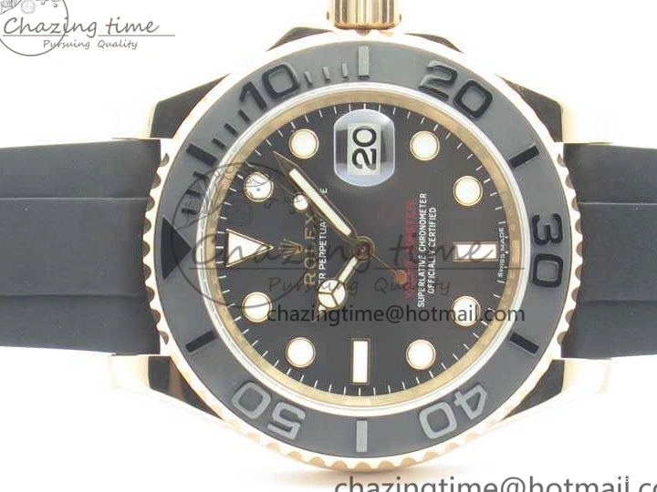 MiroTime 0404 Yacht-Master 116655 ARF 1:1 Best Edition Ceramic Bezel On Oysterflex Rubber Strap SH BestValue 3452